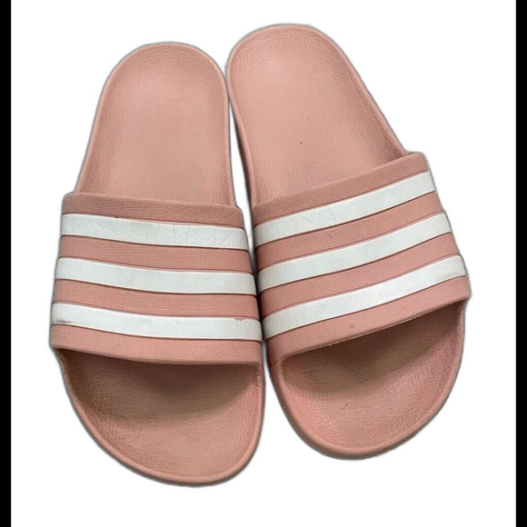 ADIDAS Adilette Lite Womens Slide Sandals Coral Peach Pink Sporty Size US 10 $49 - Picture 1 of 14